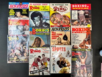 Collection Of Boxing Magazines Including The Ring,