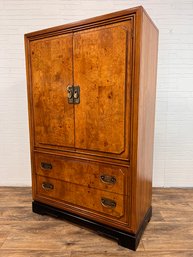 Burl Wood Chinoiserie Chest