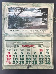 Advertising Calendar - Harford, NY 1937