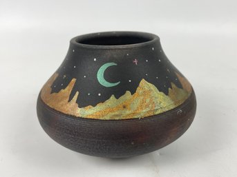 Southwest Style Art Pottery Vase Signed