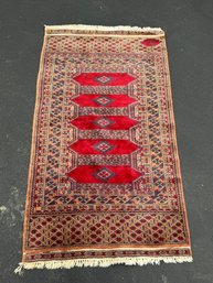 Vintage Area Rug Carpet Wool