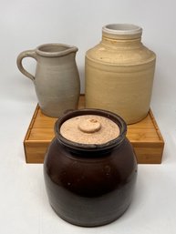 Group Of Vintage Stoneware