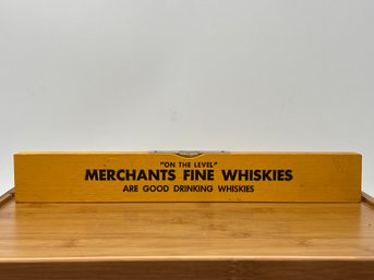 1970s Advertising Level For Merchants Fine Wine