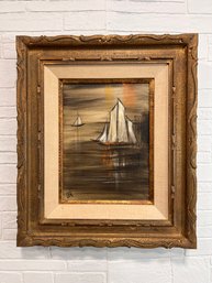 Etta Benjamine Cien Oil On Canvas Nautical Painting