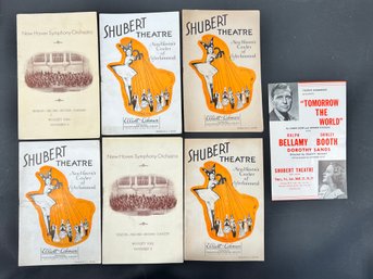 Lot Of Programs From The Shubert Theatre
