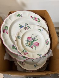 Box Of Antique French China