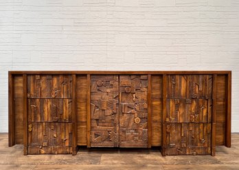 Lane Pueblo Brutalist Long Dresser