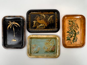 Vintage Hand Painted Tip Trays