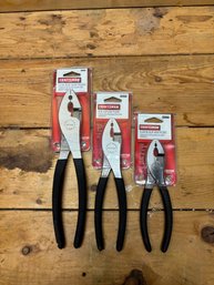 3 Brand New Craftsman Pliers