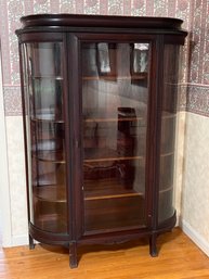 Victorian Bow Front China Cabinet