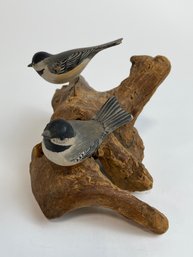 Driftwood Sculpture Of Birds