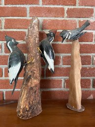 Folk Art Bird Statues