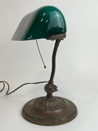 Antique Emeralite No. 8734 Bankers Lamp Light