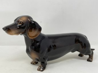 Vintage Ceramic Weiner Dog Figure By Shafford