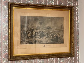 Framed Lithograph - Shermans March To The Sea - JP Fitch 1883