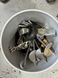 Bucket Lot Of Tools Hardware