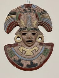 Vintage Mexican Pottery Mask