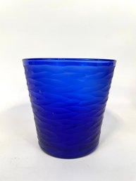 Hand Blown Blue Glass Vase