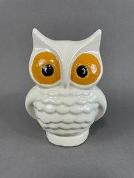 Mid Century Ceramic Owl Bank