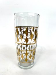 Mid Century Gold Decorated Vase