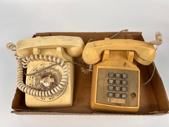 Lot Of Two Vintage Telephones