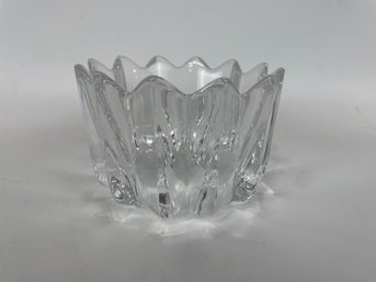 Vintage Orrefors Lead Crystal Decorative Bowl By Jan Johansson
