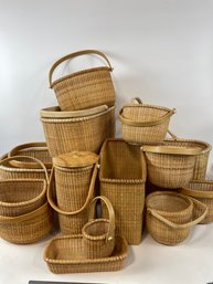 HUGE Lot Of Nantucket Style Baskets