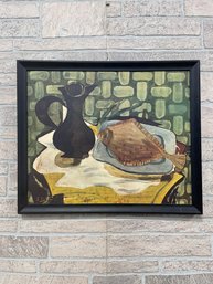 Georges Braque Still Life Print, Fish On A Platter With Pitcher 1950s