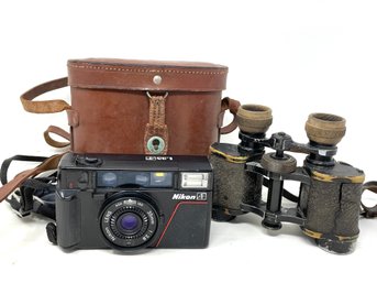 Vintage Camera And Binoculars Lot