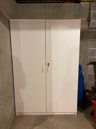 Large White Storage Cabinet