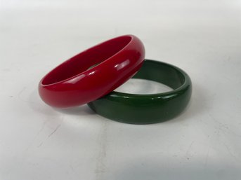 Pair Of Vintage Bakelite Bangles