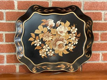 Vintage Hand Painted Tole Tray