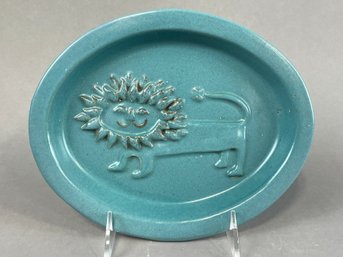 Vintage Bennington Potters Lion Plate Wall Plaque