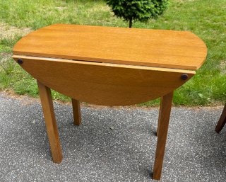 Small Wooden Drop Leaf Table