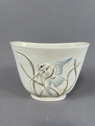 Vintage Rosenthal German Vase With Tropical Fish