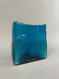 6.5' Turquoise Glass Vase