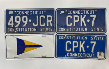 Lot Of 4 License Plates