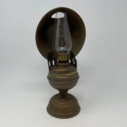 Vintage Brass Lantern With Reflector