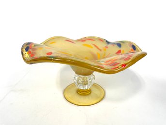 Murano Art Glass Compote Bowl