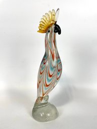 Murano Art Glass Parrot Sculpture