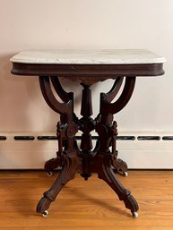 Victorian Marble Top Parlor Table