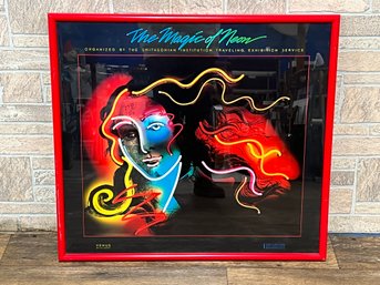 1980s Smithsonian Framed Poster - The Magic Of Neon
