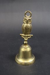 Mid Century Brass Owl Bell
