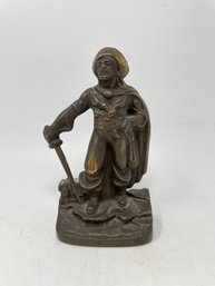 Vintage Bronze Pirate Bookend