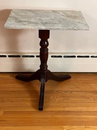 Antique Marble Top Candlestick Table