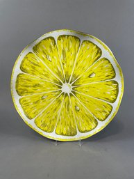 Vintage Plastic Lemon Platter/Tray