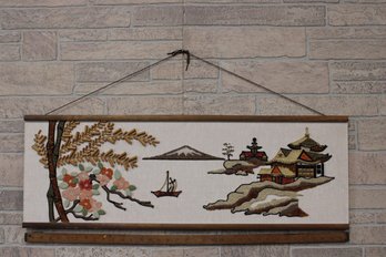Vintage 1960s Wall Decor Asian Style