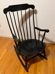 Colonial Style Rocking Chair By S. Bent & Bros. Of Gardner, Massachusetts