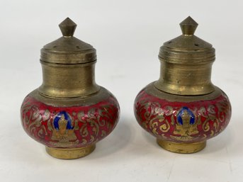 Brass Budda Salt & Pepper Shakers