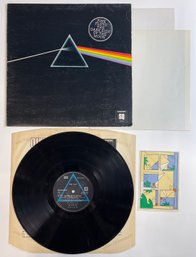 Pink Floyd - Dark Side Of The Moon UK Quadrophonic Q4SHVL804 W/ 2 Posters 1 Sticker Vinyl EX Cover VG Plus